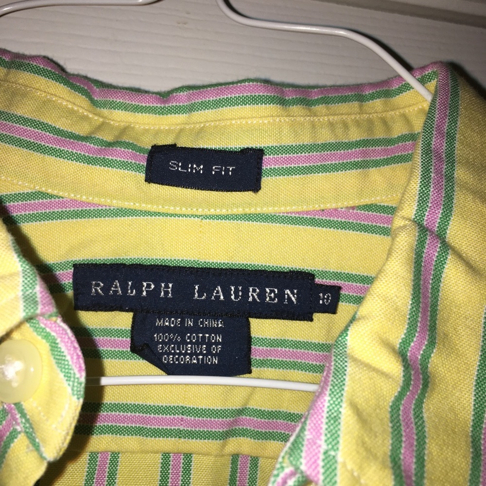 EUC Ralph Lauren Slim fit button up shirt Sz. 10